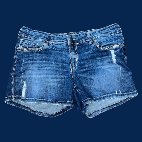 Plus Size Silver Suki Super Stretch Shorts Size 20 - Picture 2 of 6